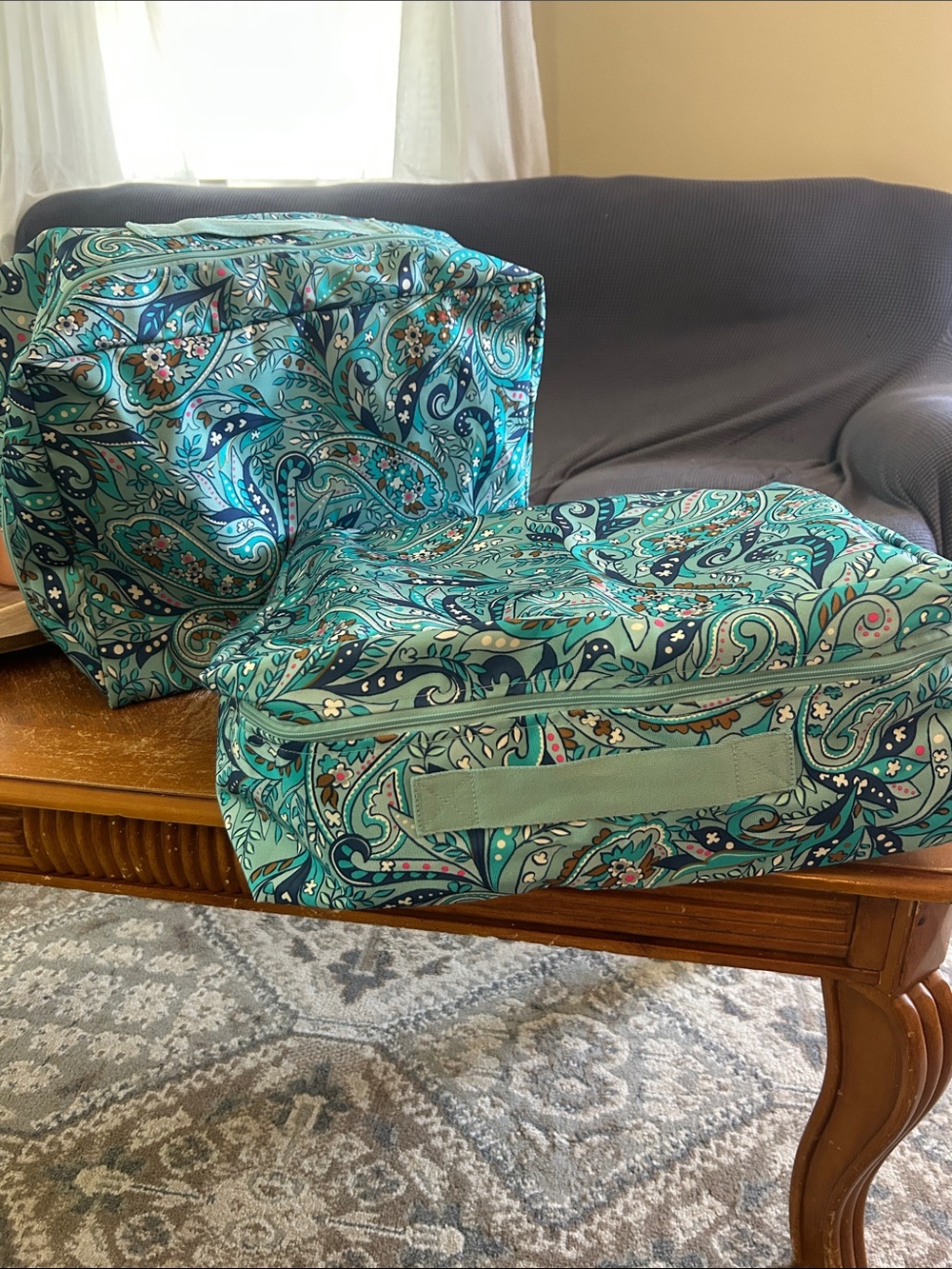 Daisy Paisley Storage Duo in Lighten Up Fabric - Vera Bradley
